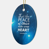 Colossians 3:15 keramisch ornament (Links)