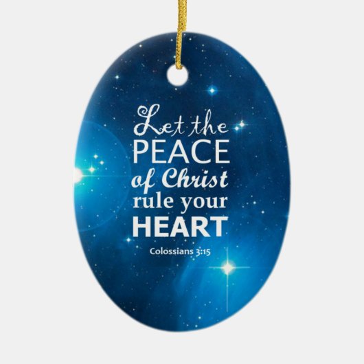 Colossians 3:15 keramisch ornament (Voorkant)