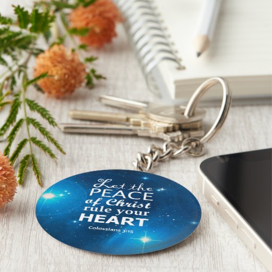 Colossians 3:15 sleutelhanger (Zijkant)