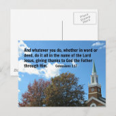 Colossians 3:17 En wat je ook doet, of... Briefkaart (Voorkant / Achterkant)