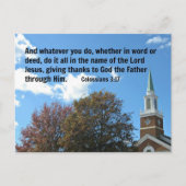 Colossians 3:17 En wat je ook doet, of... Briefkaart (Voorkant)