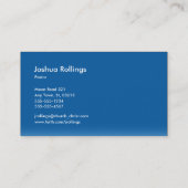 Colossians 3;23 | Blauw Visitekaartje (Achterkant)