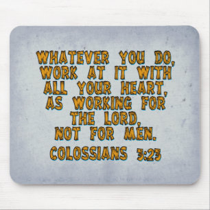 Colossians 3:23 muismat