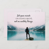 Colossians 3:2 briefkaart (Voorkant / Achterkant)