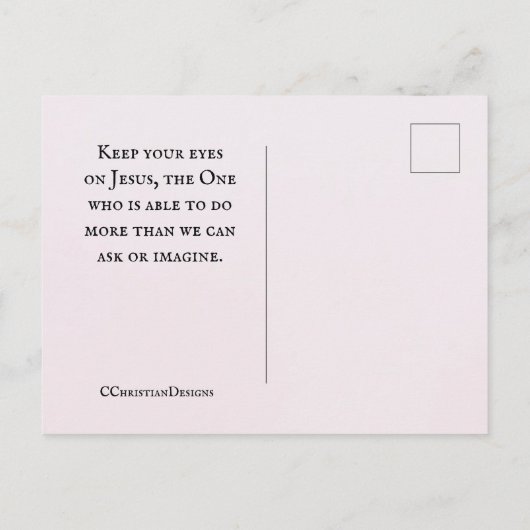 Colossians 3:2 briefkaart (Achterkant)