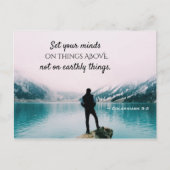 Colossians 3:2 briefkaart (Voorkant)