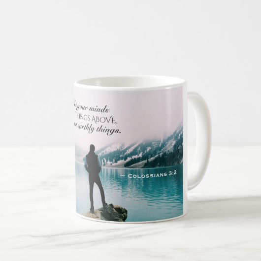 Colossians 3:2 koffiemok (Voorkant rechts)