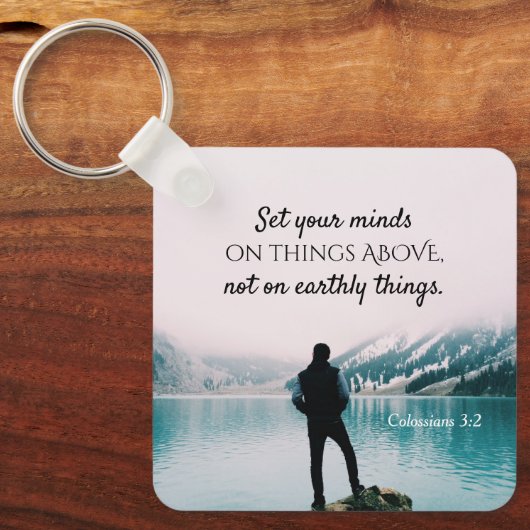 Colossians 3:2 sleutelhanger (Voorkant)