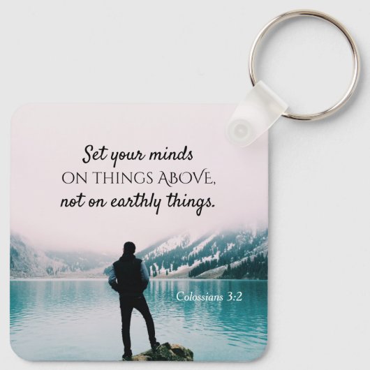 Colossians 3:2 sleutelhanger (Achterkant)