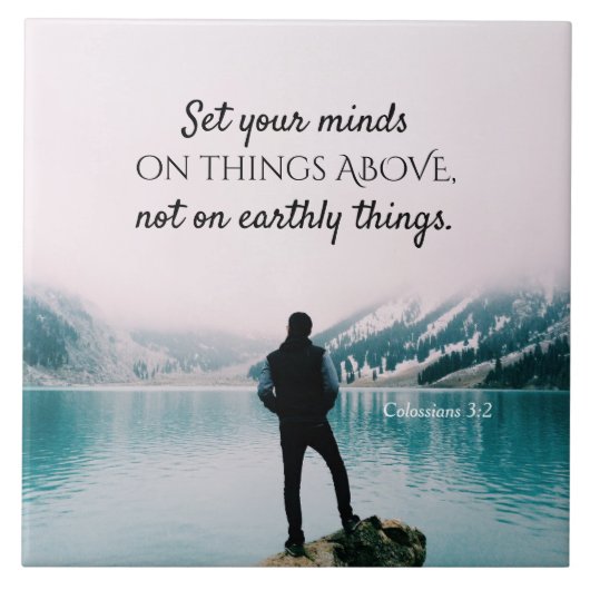 Colossians 3:2 tegeltje (Voorkant)