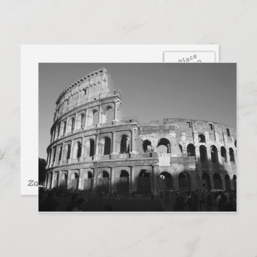 Colossium zwart-wit briefkaart (Voorkant / Achterkant)