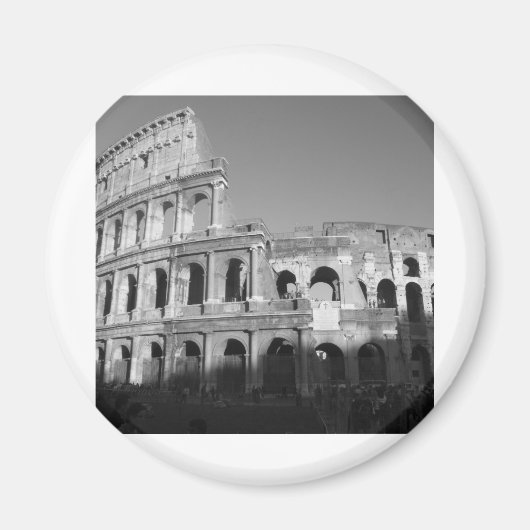 Colossium zwart-wit magneet (Voorkant)