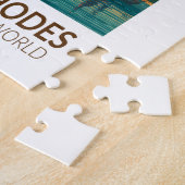 Colossus of Rhodes Seven Wonders of the World Art Legpuzzel (Zijkant)