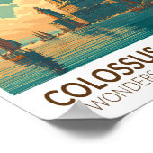 Colossus of Rhodes Seven Wonders of the World Art Poster (Hoek)