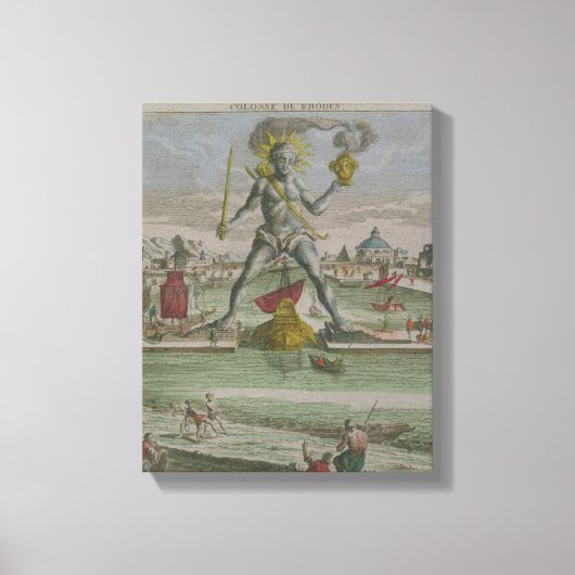 Colossus of Rhodos, details van de strootstaaf Canvas Afdruk (Voorkant)