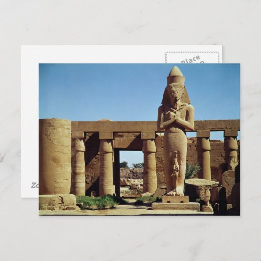 Colossus van Ramses II: standbeeld van Ramses Briefkaart (Voorkant / Achterkant)