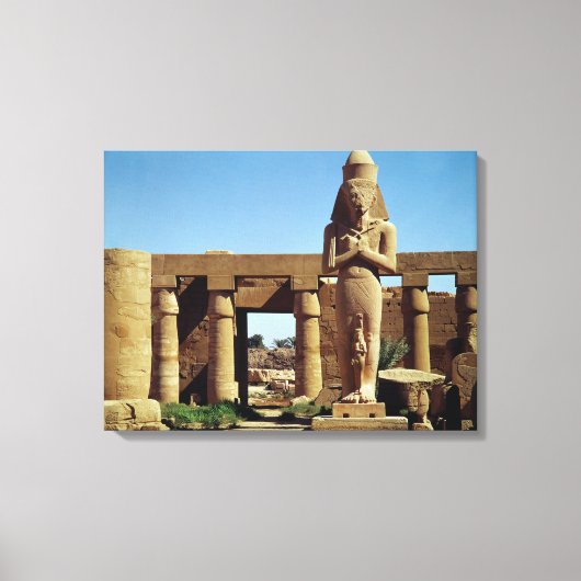 Colossus van Ramses II: standbeeld van Ramses Canvas Afdruk (Voorkant)