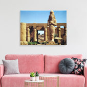 Colossus van Ramses II: standbeeld van Ramses Canvas Afdruk (Insitu (Woonkamer))