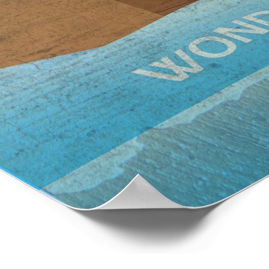 Colossus van Rhodes het Ancient Wonder Poster (Hoek)