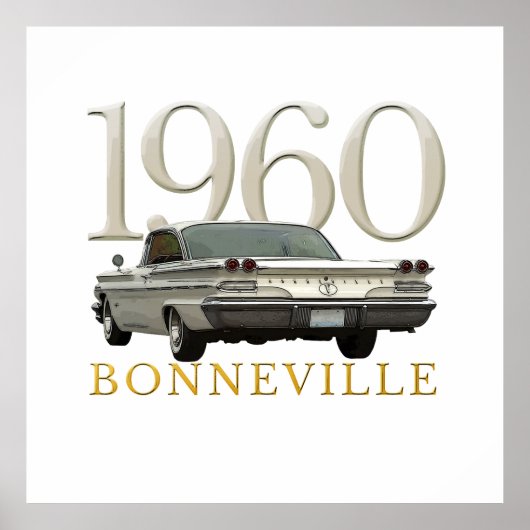 Colour '60 Pontiac coupe poster (Voorkant)