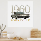 Colour '60 Pontiac coupe poster (Keuken)