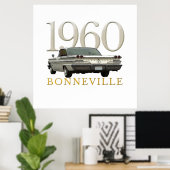 Colour '60 Pontiac coupe poster (Thuiskantoor)