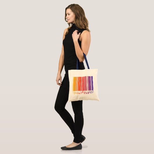 Colour Barcode Canvas tas (Voorkant (model))