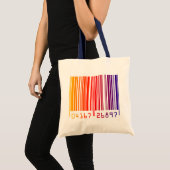 Colour Barcode Canvas tas (Voorkant (product))