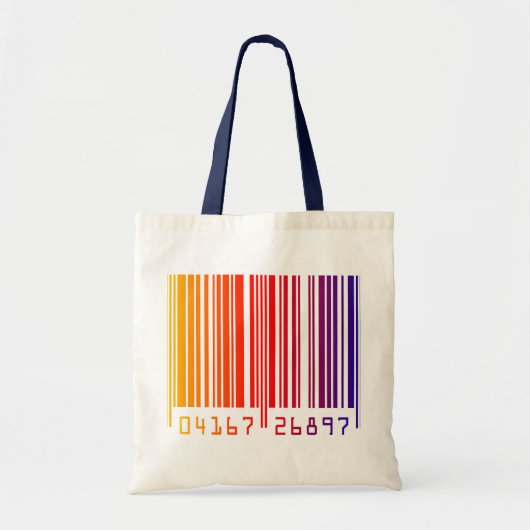 Colour Barcode Canvas tas (Voorkant)
