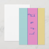 Colour Block Bedankt voor je creditcard (Voorkant / Achterkant)