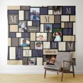 Colour Block Coastal Calm Chic Monogram 10 Foto Wandkleed (In Situ (horizontaal))