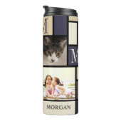 Colour Block Coastal Monogram 4 Foto Thermosbeker (Geroteerd rechts)