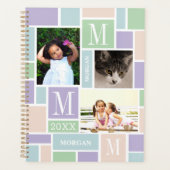 Colour Block Fun Pastels 6 Foto School Planner (Voorkant)