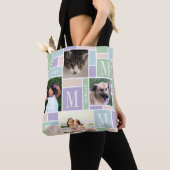 Colour Block Fun Pastels Chic Trendy 8 Foto Tote Bag (Dichtbij)