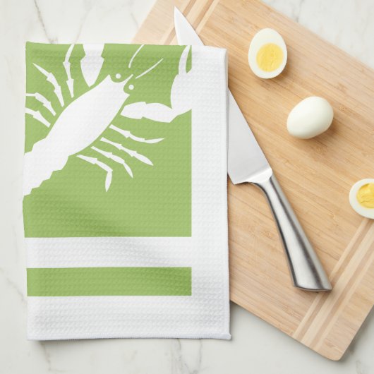 Colour Block Lobster American MoJo Kitchen Towels Theedoek (Quarter Fold)
