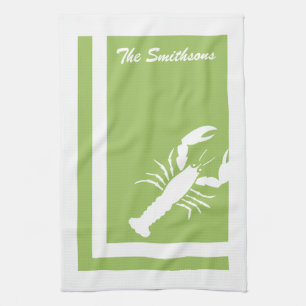 Colour Block Lobster American MoJo Kitchen Towels Theedoek