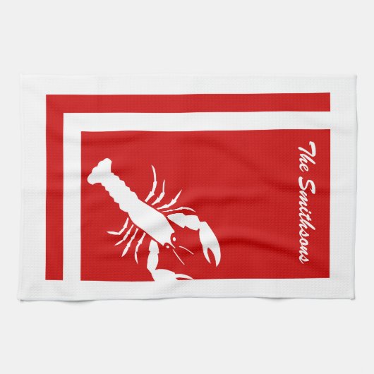 Colour Block Lobster American MoJo Kitchen Towels Theedoek (Horizontaal)
