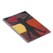 Colour Block Vitruvian Man Notitieboek (Rechterzijde)