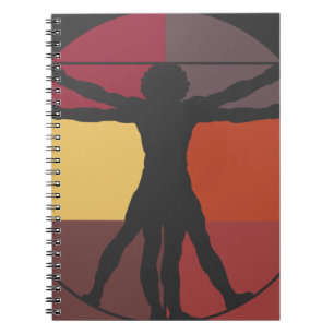 Colour Block Vitruvian Man Notitieboek