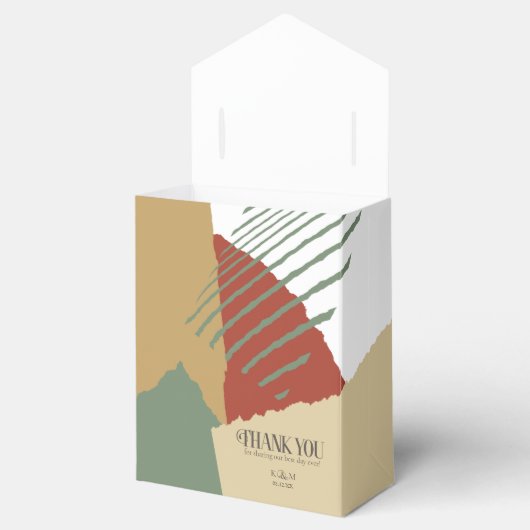 Colour Block Wedding Autumn ID740 Bedankdoosjes (Geopend)