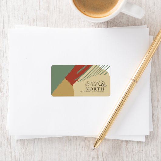 Colour Block Wedding Autumn ID740 Etiket (Insitu)