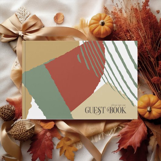 Colour Block Wedding Autumn ID740 Gastenboek