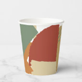 Colour Block Wedding Autumn ID740 Papieren Bekers (Achterkant)