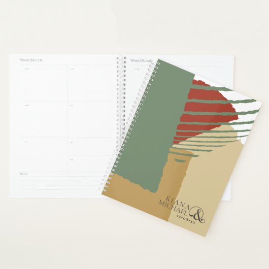 Colour Block Wedding Autumn ID740 Planner (Display)