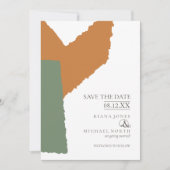Colour Block Wedding Autumn ID740 Save The Date (Voorkant)