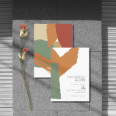 Colour Block Wedding Autumn ID740 Save The Date