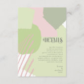Colour Block Wedding Details Spring ID740 Informatiekaartje (Voorkant)