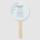 Colour Block Wedding Party Winter ID740 Handwaaier (Achterkant)