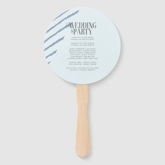 Colour Block Wedding Party Winter ID740 Handwaaier (Achterkant)