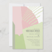 Colour Block Wedding Rehearsal Dinner Spring ID740 Kaart (Voorkant)